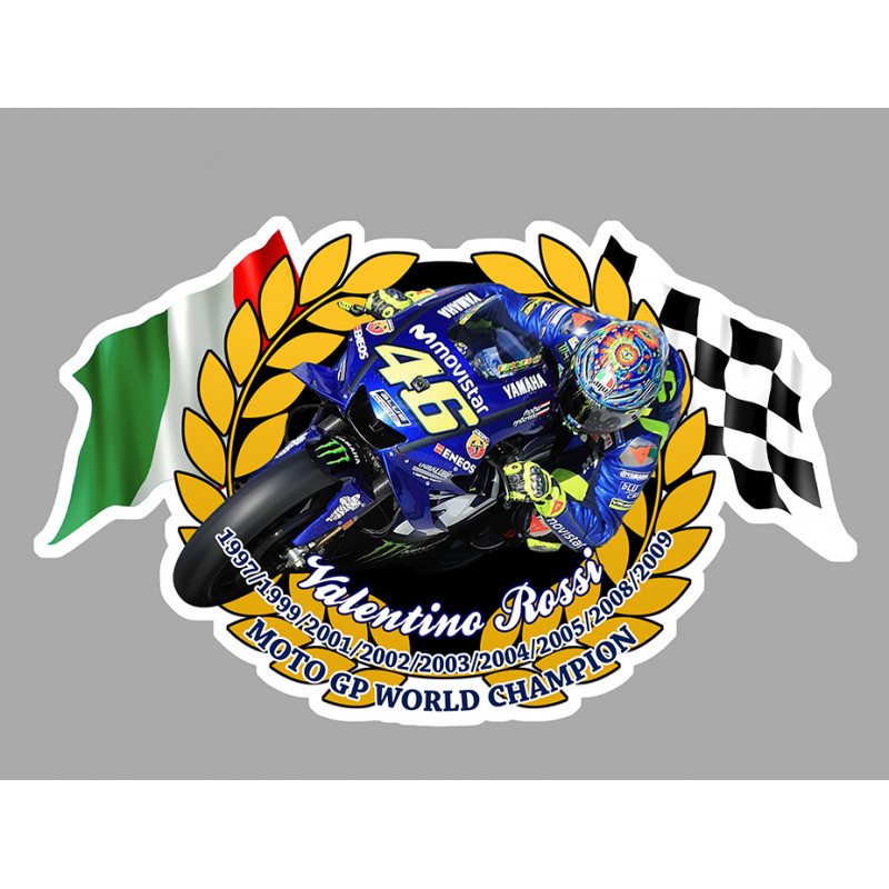 Valentino Rossi Car Window Decal, Motogp Window Sticker, Van Decal