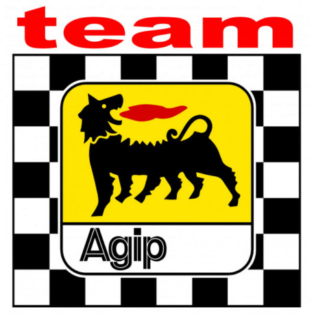 AGIP TEAM Laminated  decal