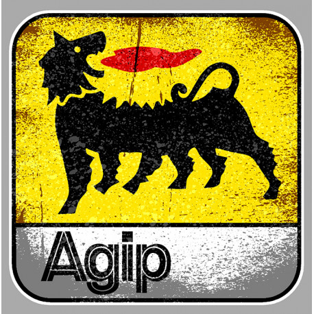 AGIP " Trash " laminated  decal