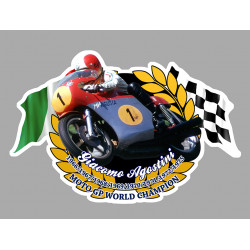 G.AGOSTINI Moto GP  WORLD CHAMPION  sticker vinyle laminé