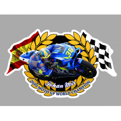 Johan MIR Moto GP WORLD CHAMPION laminated decal
