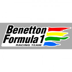 BENETTON FORMULA ONE Laminated vinyl decal