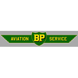 BP  Aviation Service sticker vinyle laminé