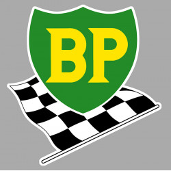 BP left Flag laminated vinyl decal