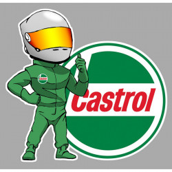 CASTROL PILOT left laminated decal