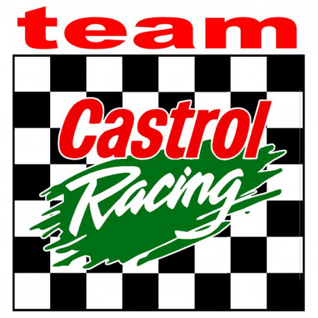 CASTROL RACING TEAM Laminated decal