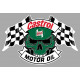 CASTROL Skull-Flags laminated vinyl decal