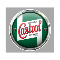 CASTROL  Wakerfield trompe- l'oeil Sticker vinyle laminé