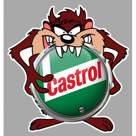 CASTROL TAZ Sticker vinyle laminé