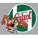 CASTROL TAZ droit Sticker vinyle laminé