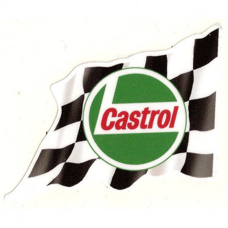 CASTROL Flag droit Sticker vinyle laminé