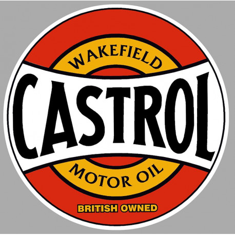 CASTROL Wakefield sticker Trompe-l'oeil vinyle laminé