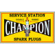 CHAMPION Service Station Laminated decal