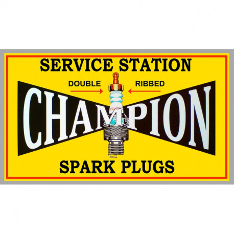 CHAMPION Service Station Laminated decal