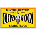 CHAMPION  Service station Sticker vinyle laminé