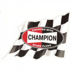 CHAMPION right Flag Laminated decal