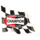 CHAMPION Left Flag Laminated decal