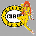 CIBIE left Pin Up laminated decal