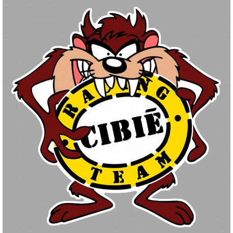 CIBIE Racing TAZ Laminated decal