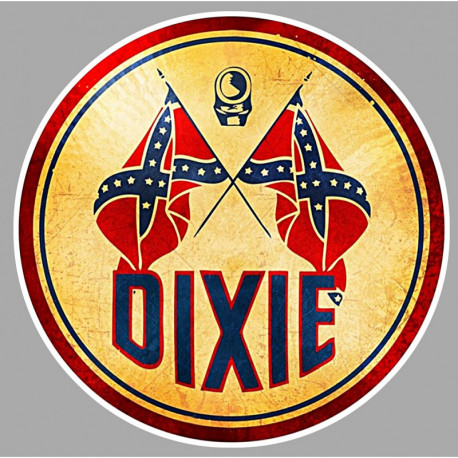 DIXIE Sticker vinyle laminé