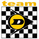 DUNLOP TEAM Sticker vinyle laminé