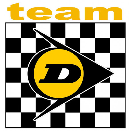 DUNLOP TEAM Laminated decal