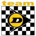 DUNLOP TEAM Sticker vinyle laminé