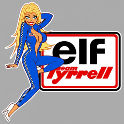 ELF Right Pin Up laminated vinyl decal