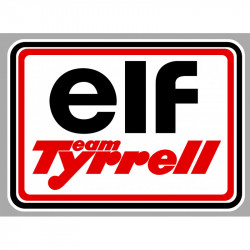 ELF  TYRRELL  Sticker vinyle laminé