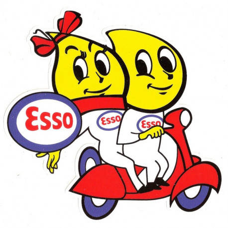 ESSO SCOOTER Sticker vinyle laminé