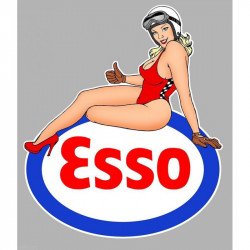 ESSO left Pin Up  laminated decal