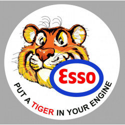 ESSO Tigre ( PUT...) Sticker vinyle laminé