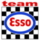 ESSO Team Sticker vinyle laminé