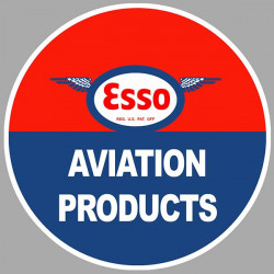 ESSO Aviation Sticker vinyle laminé