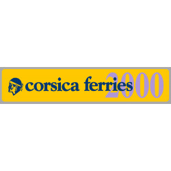 corsica ferries Millésime 2000  Sticker vinyle laminé