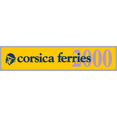 corsica ferries Millésime 2000  Sticker vinyle laminé