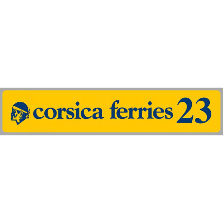 corsica ferries 2023 Laminated decal