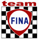 FINA TEAM  laminated decal