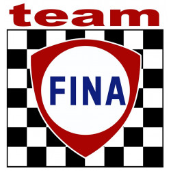 FINA TEAM  laminated decal