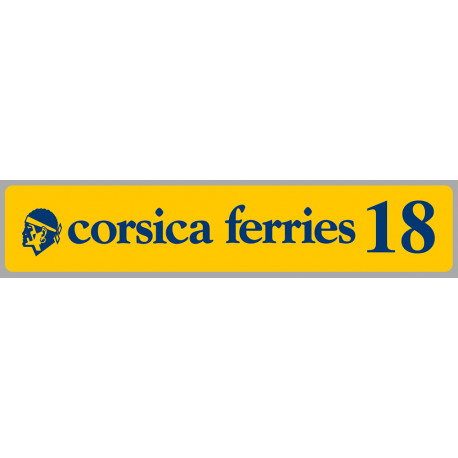 corsica ferries Millésime 2018  Sticker vinyle laminé