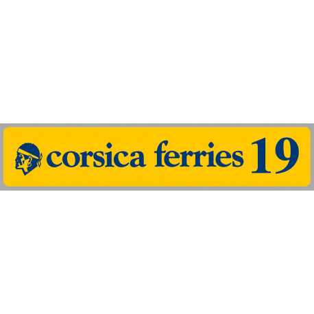 corsica ferries 2019 Laminated decal