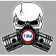 FINA  Pistons- Skull Sticker vinyle laminé