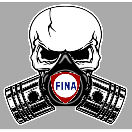 FINA Pistons-Skull Laminated  decal