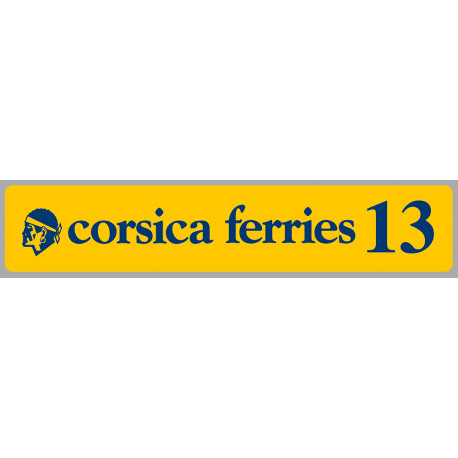 corsica ferries Millésime 2019  Sticker vinyle laminé