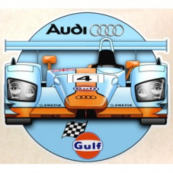 AUDI GULF laminated decal