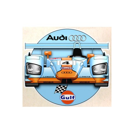 AUDI GULF Sticker vinyle laminé