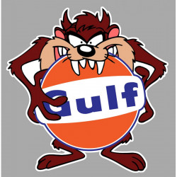 GULF TAZ Sticker vinyle laminé