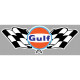 GULF Flags laminated decal