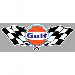 GULF Flags Sticker vinyle laminé