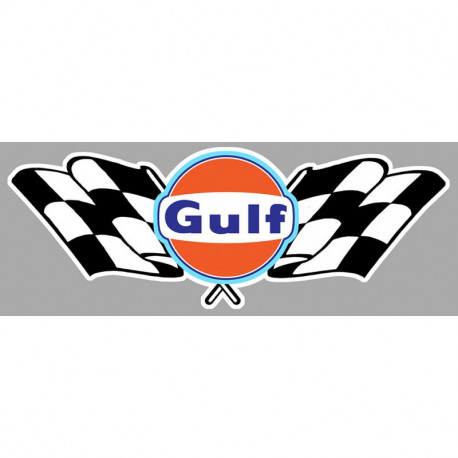 GULF Flags laminated decal